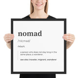"Nomad" Framed poster