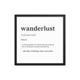 "Wanderlust" Framed poster