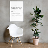 "Wanderlust" Framed poster