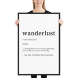 "Wanderlust" Framed poster