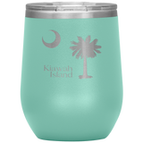 Kiawah Island Palm Tree Wine Tumbler