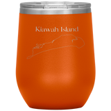 Kiawah Island Map Wine Tumbler