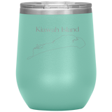 Kiawah Island Map Wine Tumbler