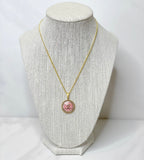 CC Classic Pendant Necklace- PINK