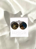 HH Silver-tone Stud Earrings