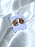 CC Shamrock Stud Earrings- GOLD