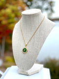 CC Classic Pendant Necklace-GREEN