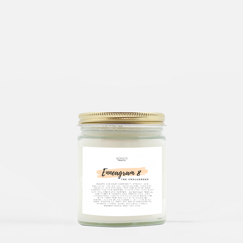 Enneagram 8 "The Challenger" Candle (Hand Poured 9 oz.)