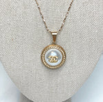 CC Faux Pearl Necklace- ROSE GOLD (17.5")