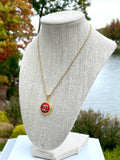 CC Shimmer Necklace- RED