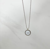 CC Pendant Classic Necklace- SILVER/WHITE