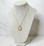 CC Halo Necklace- WHITE