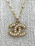 CC Pearl Logo Necklace