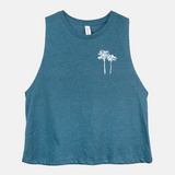 Palm Tree Corner Cropped Tank