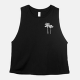 Palm Tree Corner Cropped Tank