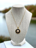 CC Ring Necklace- BLACK