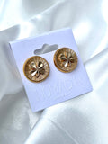 CC Shamrock Stud Earrings- GOLD