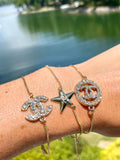 CC Star Adjustable Bracelet- GOLD