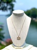 CC Pearl Logo Necklace