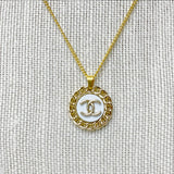 CC Halo Necklace- WHITE