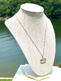 CC Pearl Logo Necklace