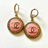 CC Large Classic Drop Earrings- Pink