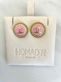 CC Small Classic Stud Earrings-PINK