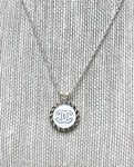 CC Pendant Classic Necklace- SILVER/WHITE