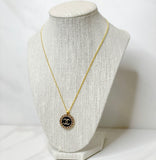 CC Halo Necklace- BLACK