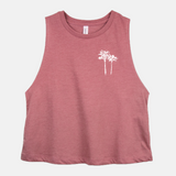 Palm Tree Corner Cropped Tank