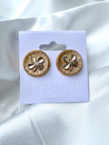 CC Shamrock Stud Earrings- GOLD