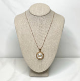 CC Faux Pearl Necklace- ROSE GOLD (17.5")