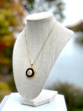 CC Ring Necklace- BLACK