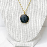 YSL Pendant Necklace- BLACK