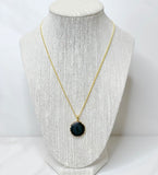 YSL Pendant Necklace- BLACK