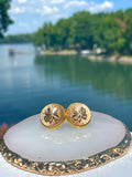 CC Shamrock Stud Earrings- GOLD