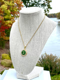 CC Classic Pendant Necklace-GREEN