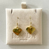 LV Heart Drop Earrings- GOLD