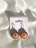 CC Large Classic Drop Earrings- Pink