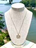 CC Pearl Logo Necklace