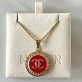CC Classic Pendant Necklace- RED