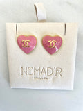 CC Candy Heart Stud Earrings- PINK