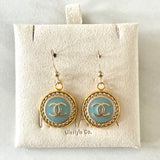 CC Small Classic Drop Earrings- LIGHT BLUE