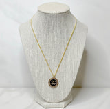 CC Halo Necklace- BLACK