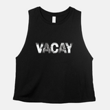VACAY Palm Cropped Tank
