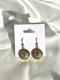 CC Small Classic Drop Earrings- LIGHT BLUE