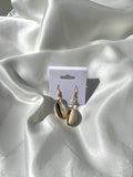 Cowrie Shell Pearl Drop Earrings