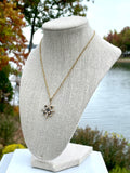 CC Pearl & Swarovski Crystal Snowflake Necklace