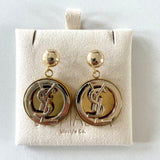 YSL Drop Earrings- GOLD