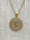 YSL Oversized Medallion Necklace- GOLD